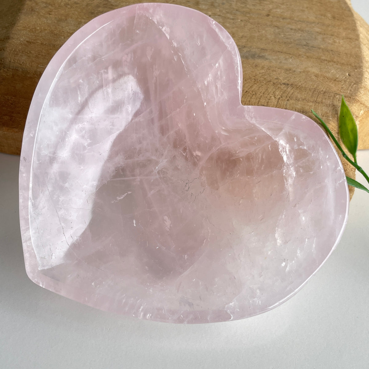 Rose Quartz Heart Bowl 11.2cm