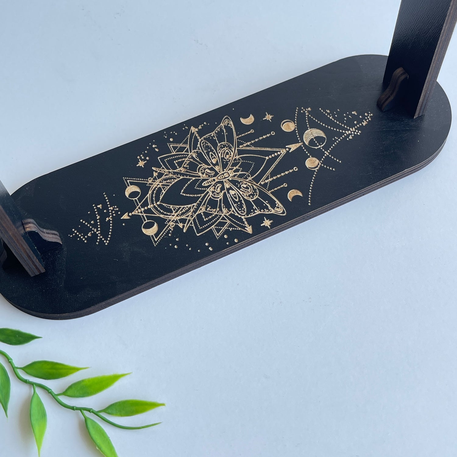 Black Wooden Pendulum Stand