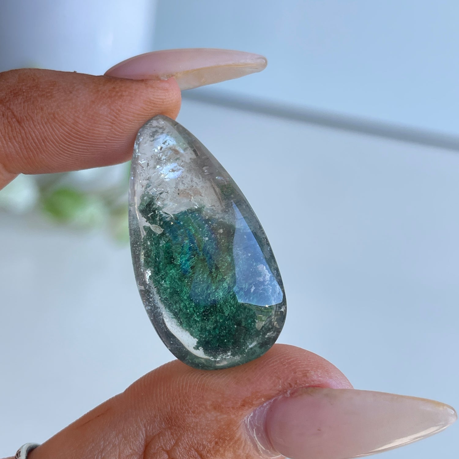 Polished Garden Quartz Lodolite Pc037
