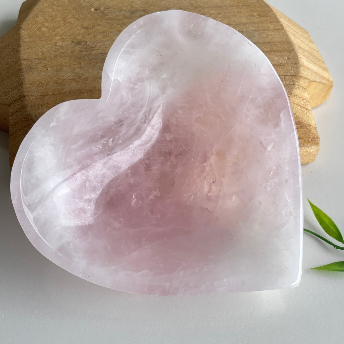 Rose Quartz Heart Bowl 12.2cm