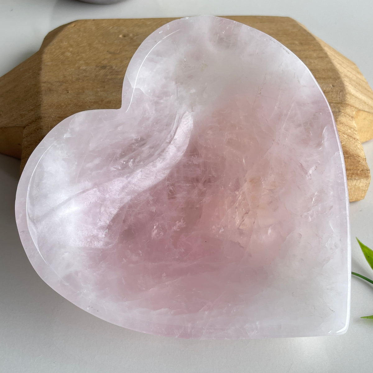 Rose Quartz Heart Bowl 12.2cm