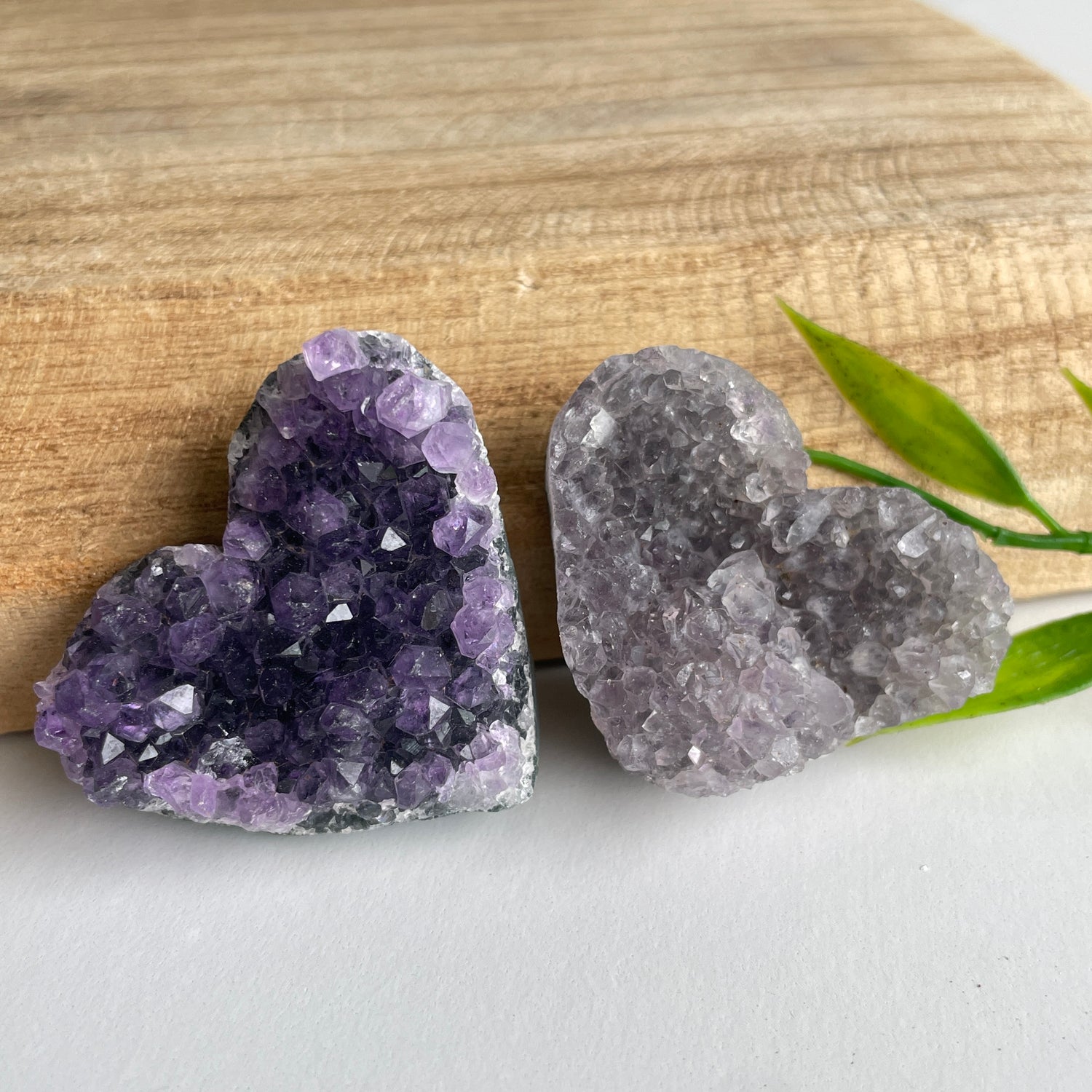 Amethyst Cluster Heart Med