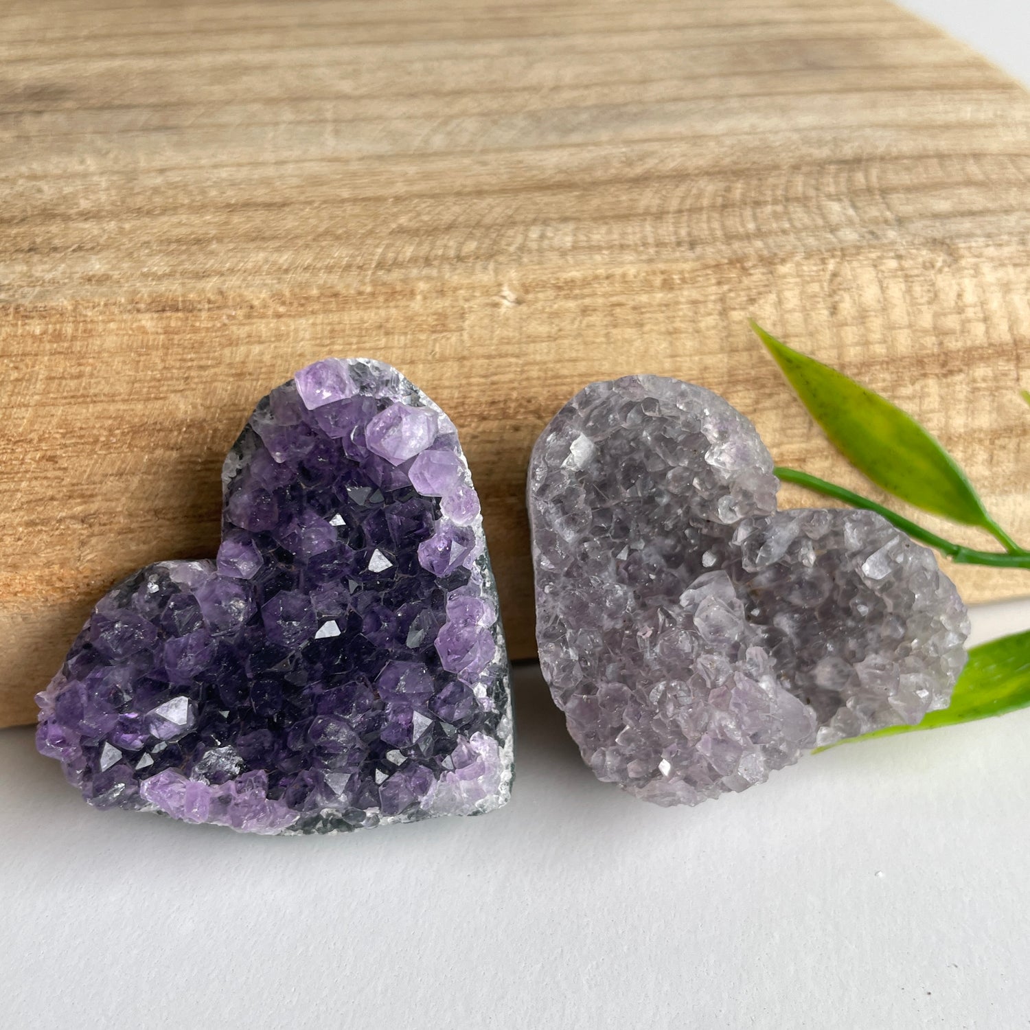 Amethyst Cluster Heart Med