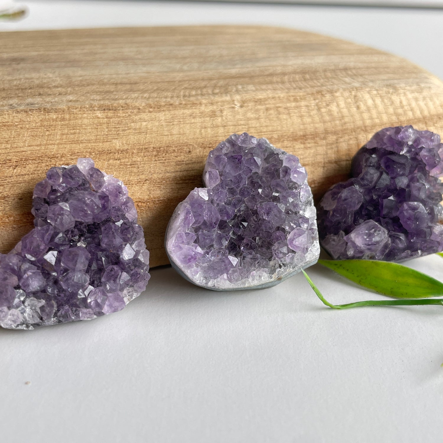Amethyst Cluster Heart Sml