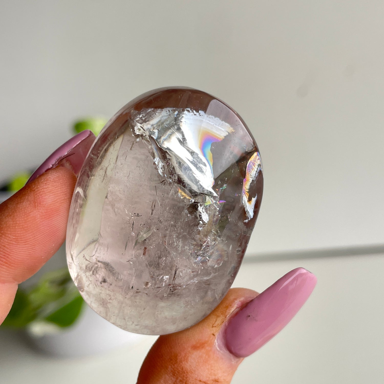 Smoky Quartz Palmstone Medium
