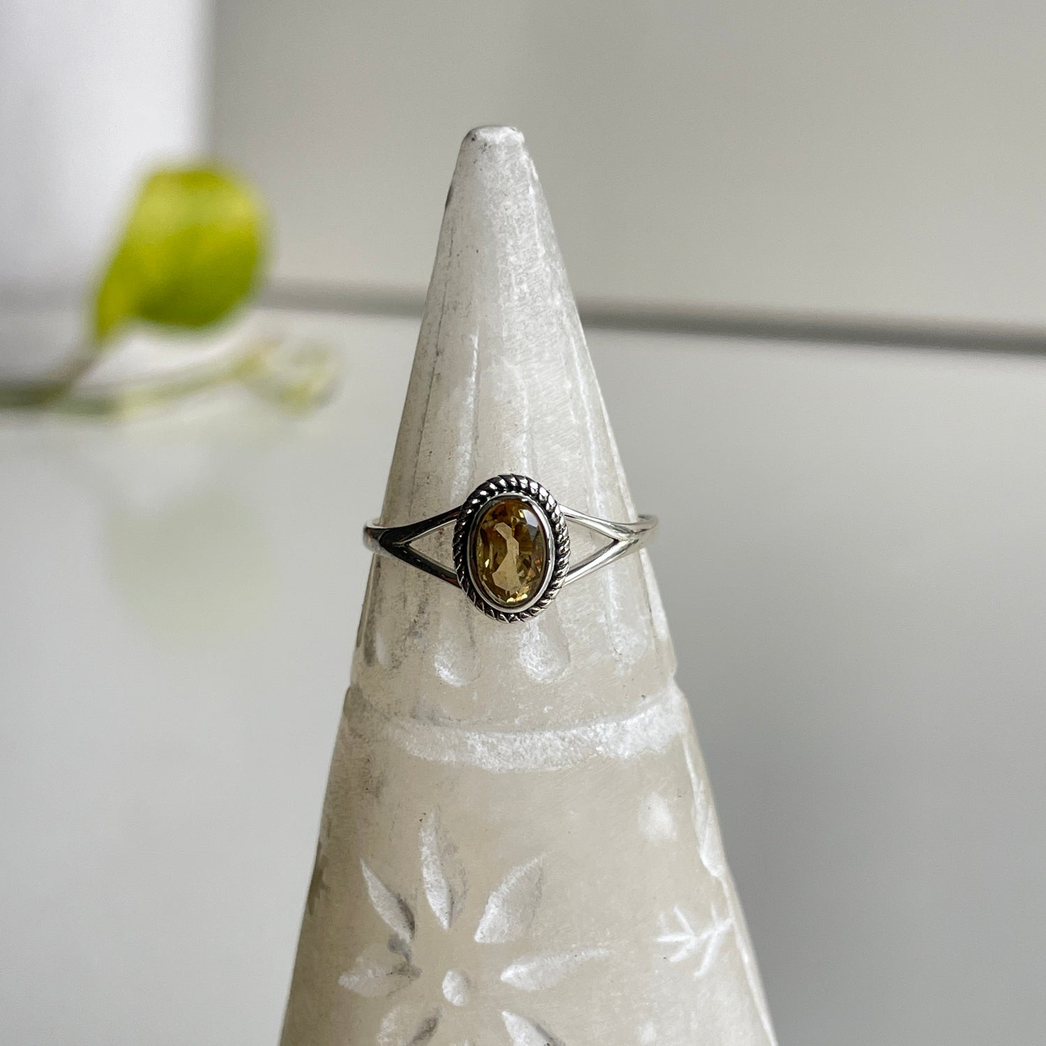 Citrine Oval Ring