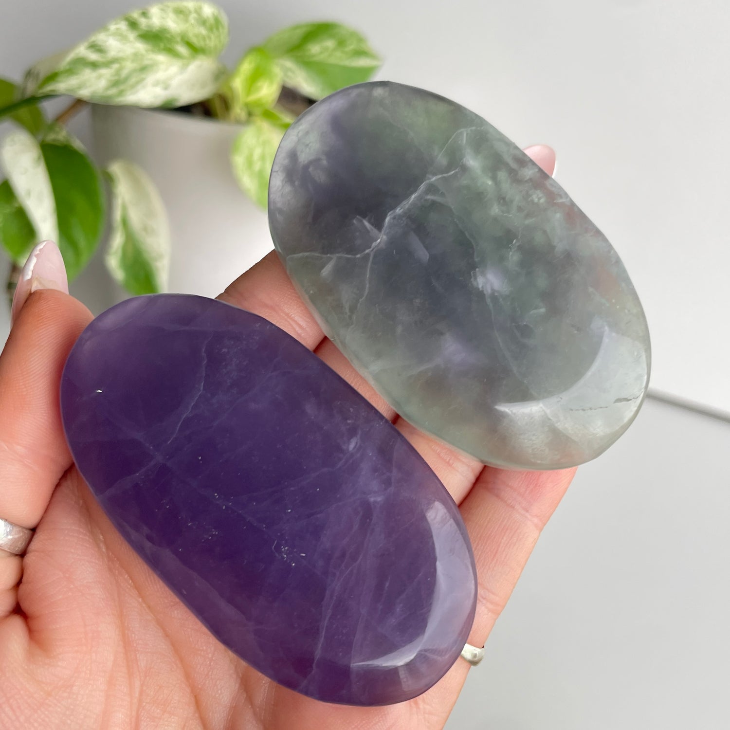 Fluorite Palmstone Large
