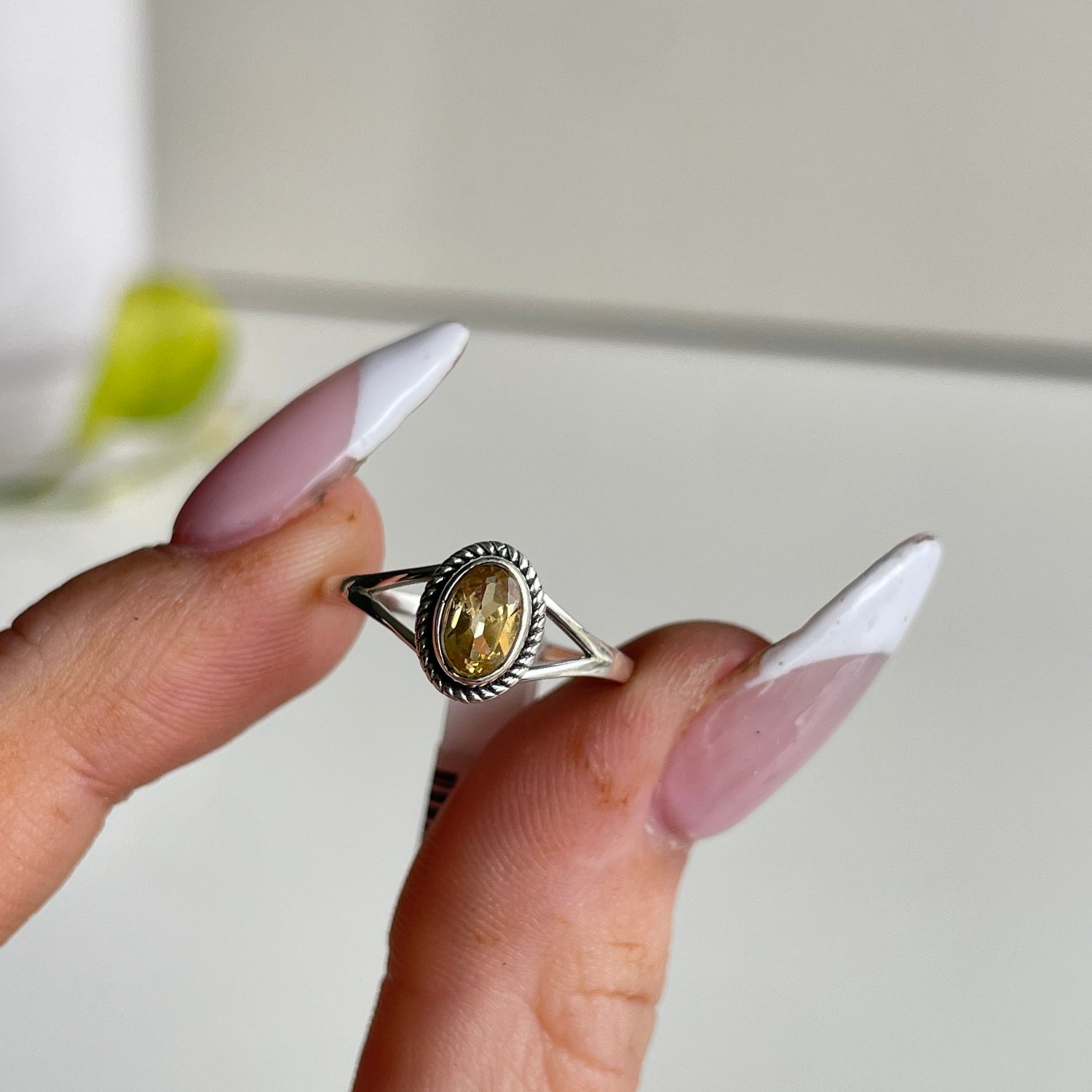 Citrine Oval Ring