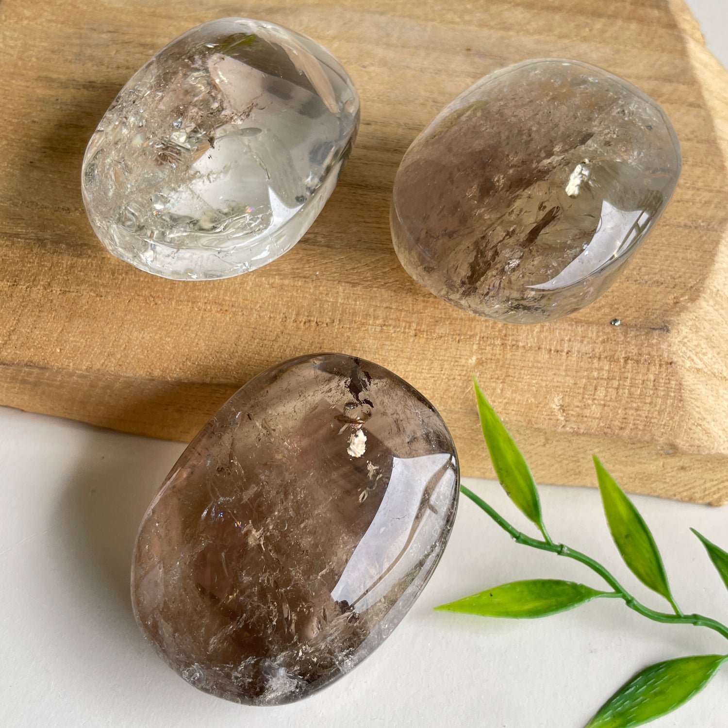 Smoky Quartz Palmstone Large
