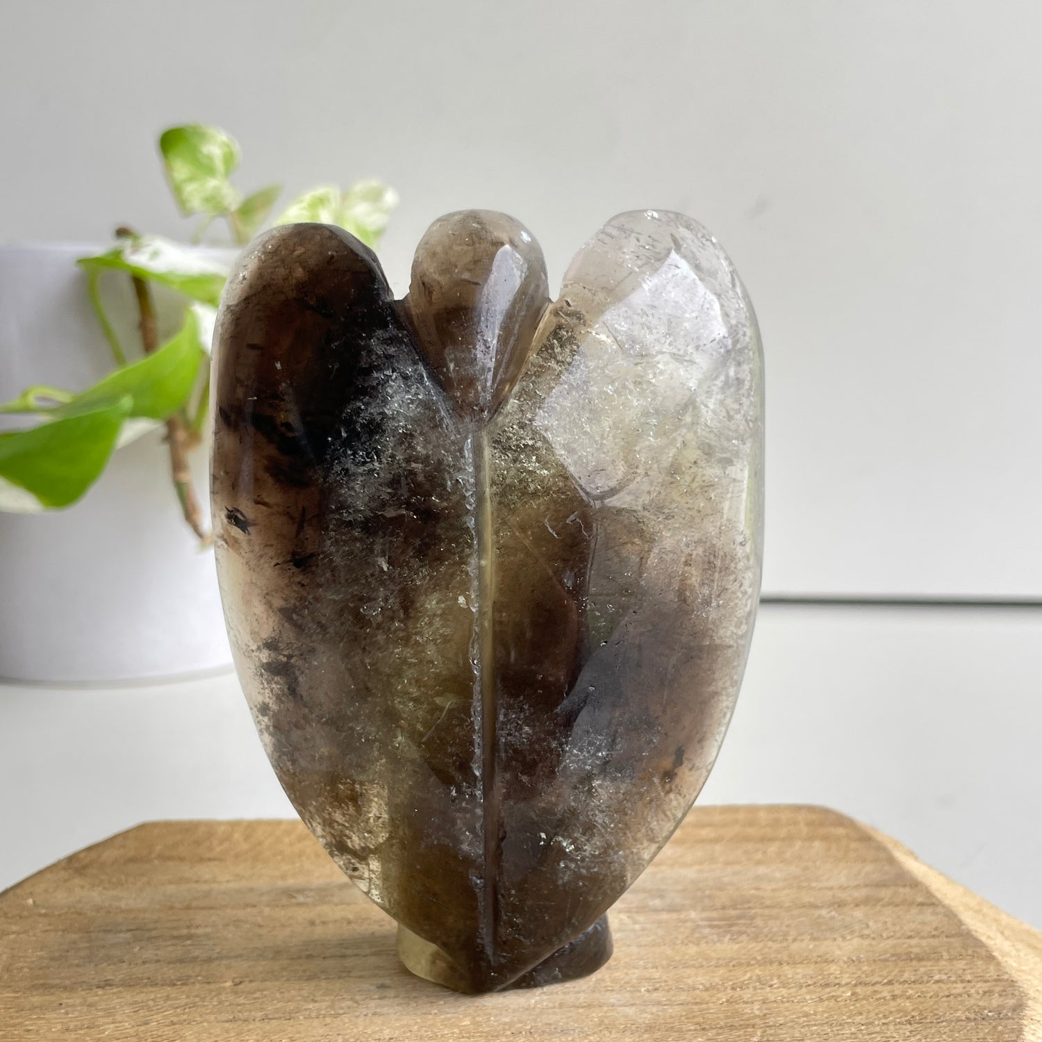 Smoky Quartz Angel 10.9cm
