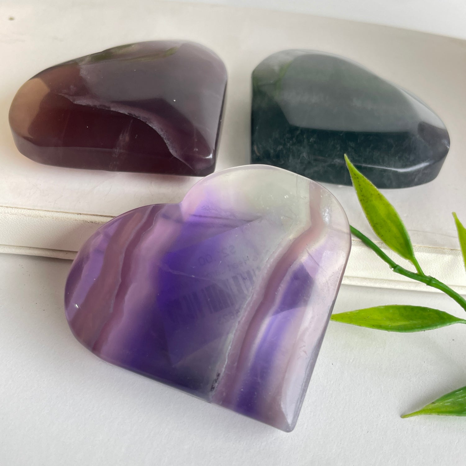 Fluorite Heart Large Assorted