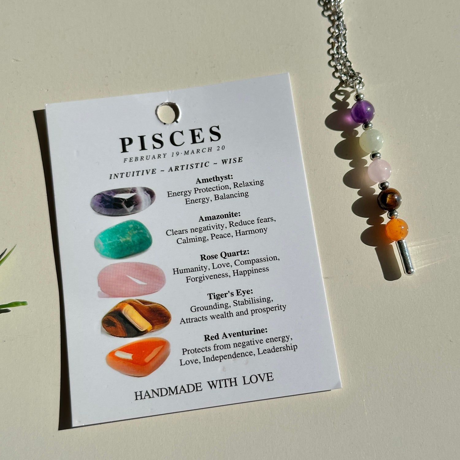 Birthstone Crystal Necklace