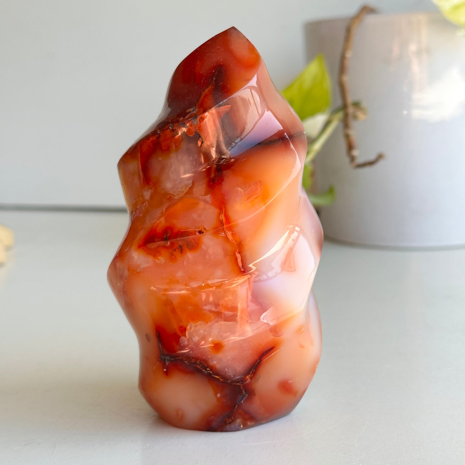 Carnelian Flame 12.5cm