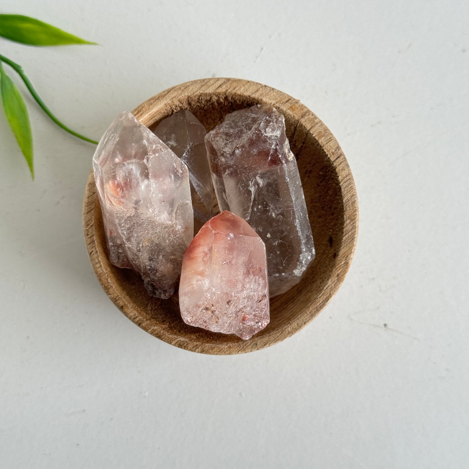 Amphibole Quartz Points
