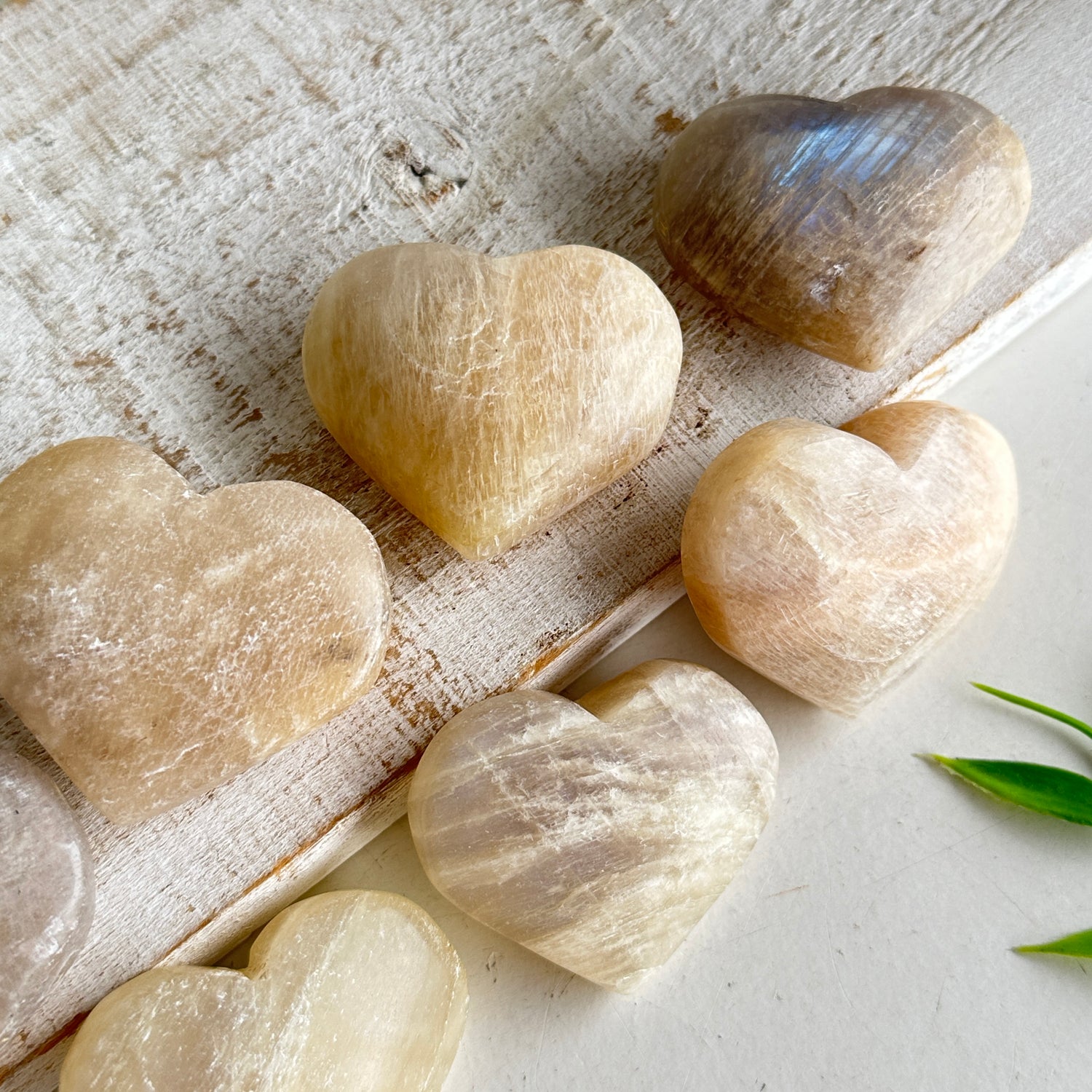 Moonstone Heart Medium Assorted