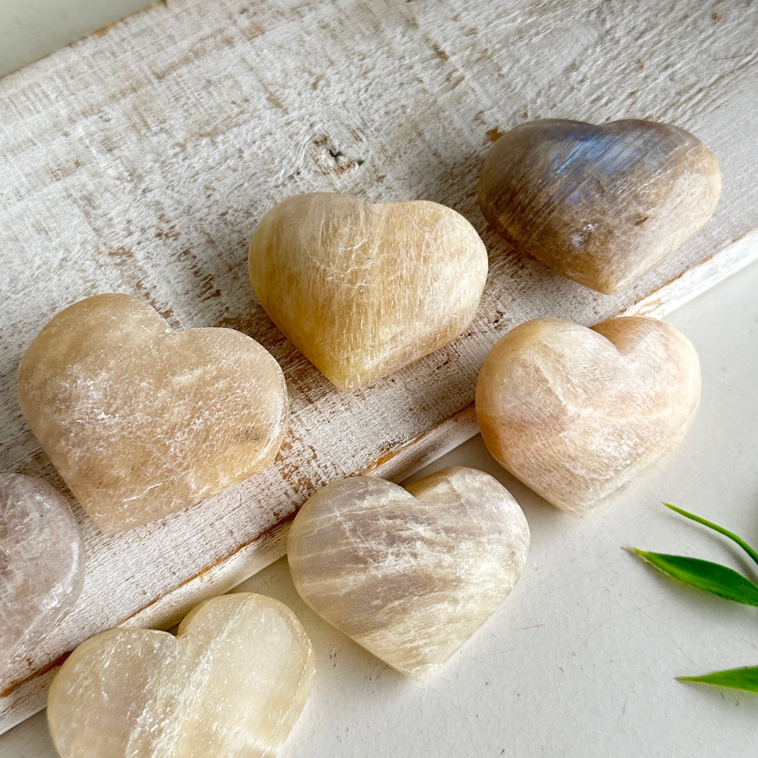 Moonstone Heart Medium Assorted