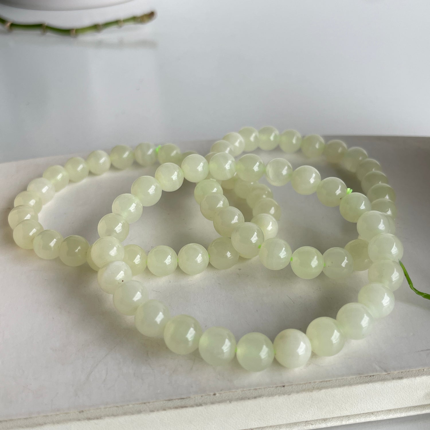 Green Calcite Beaded Bracelet