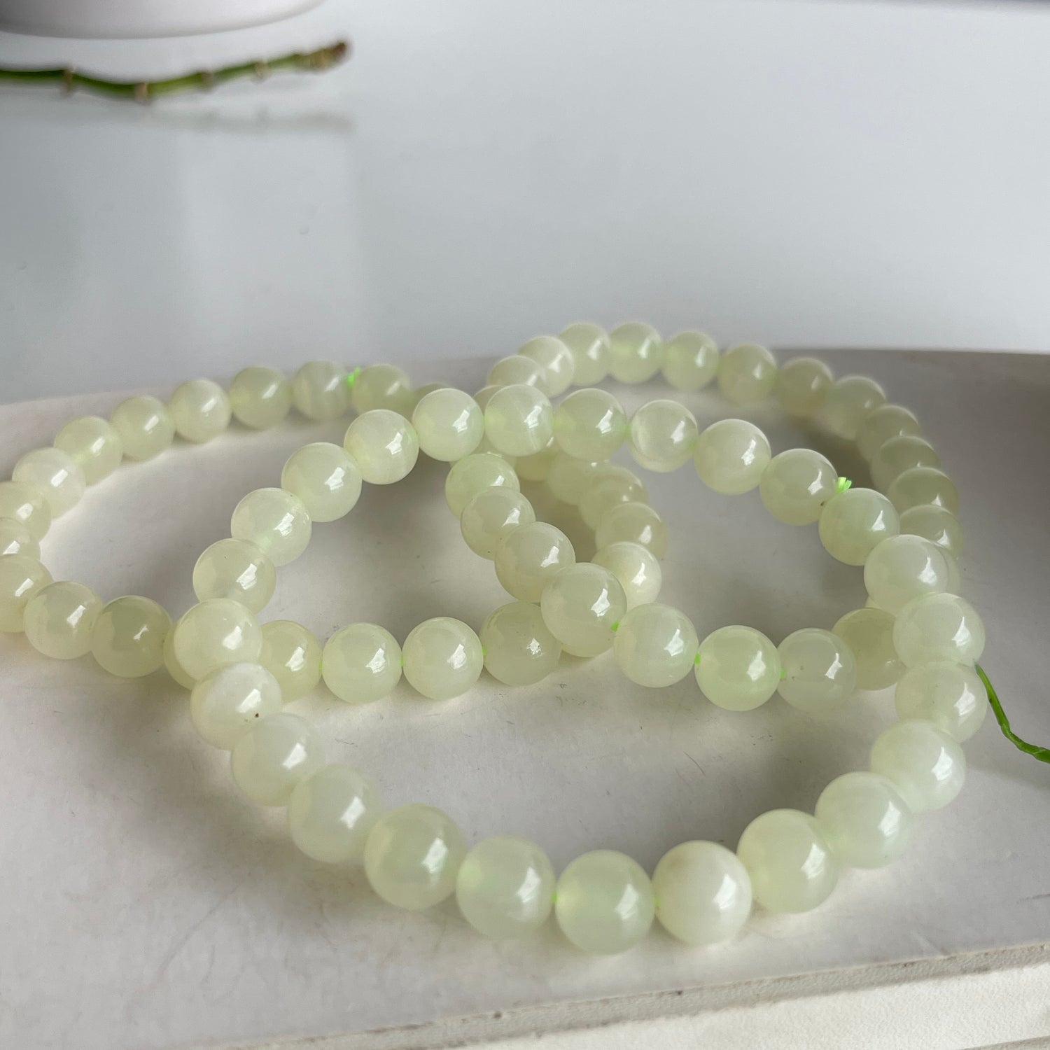 Green Calcite Beaded Bracelet