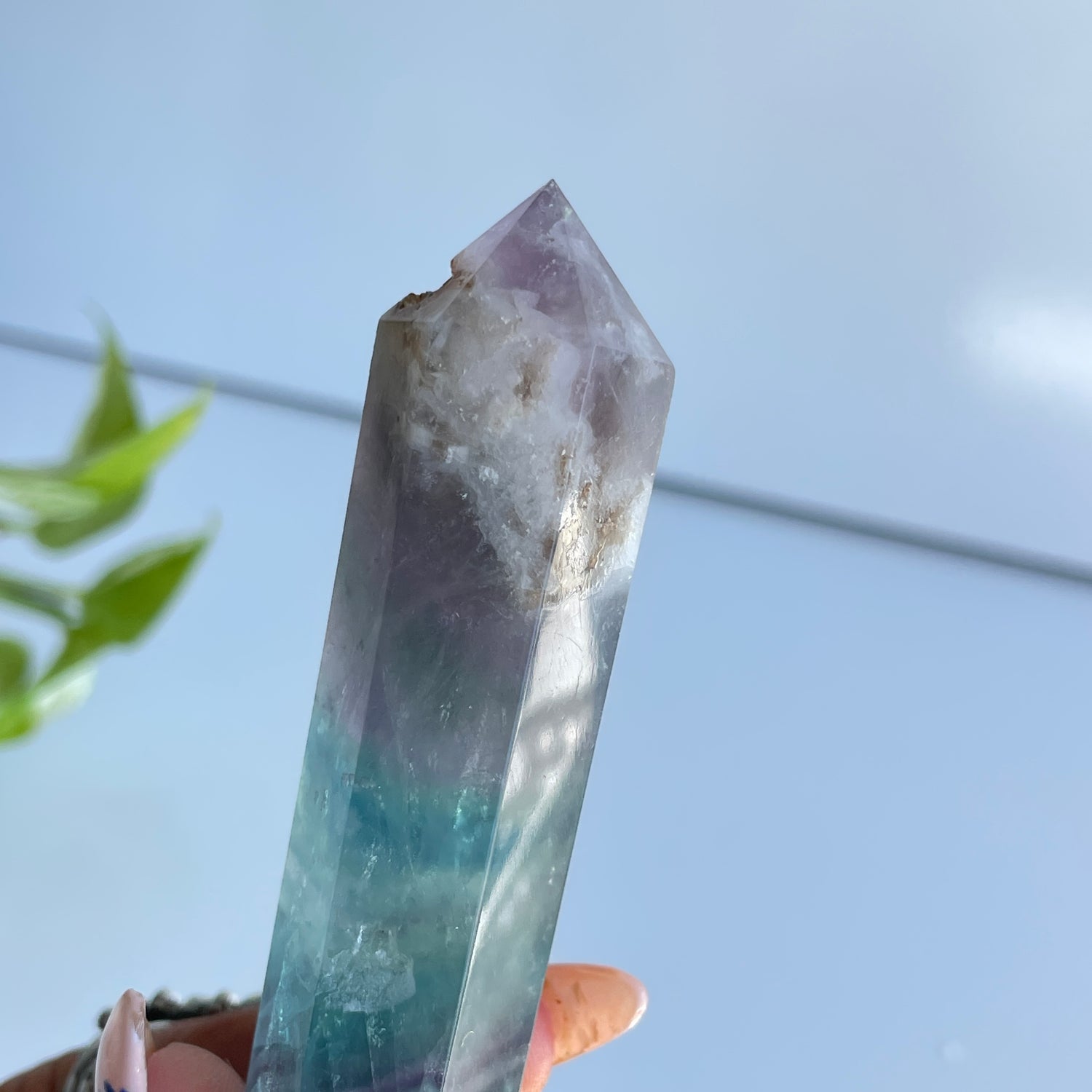 Fluorite Double Terminator 14.5cm 01