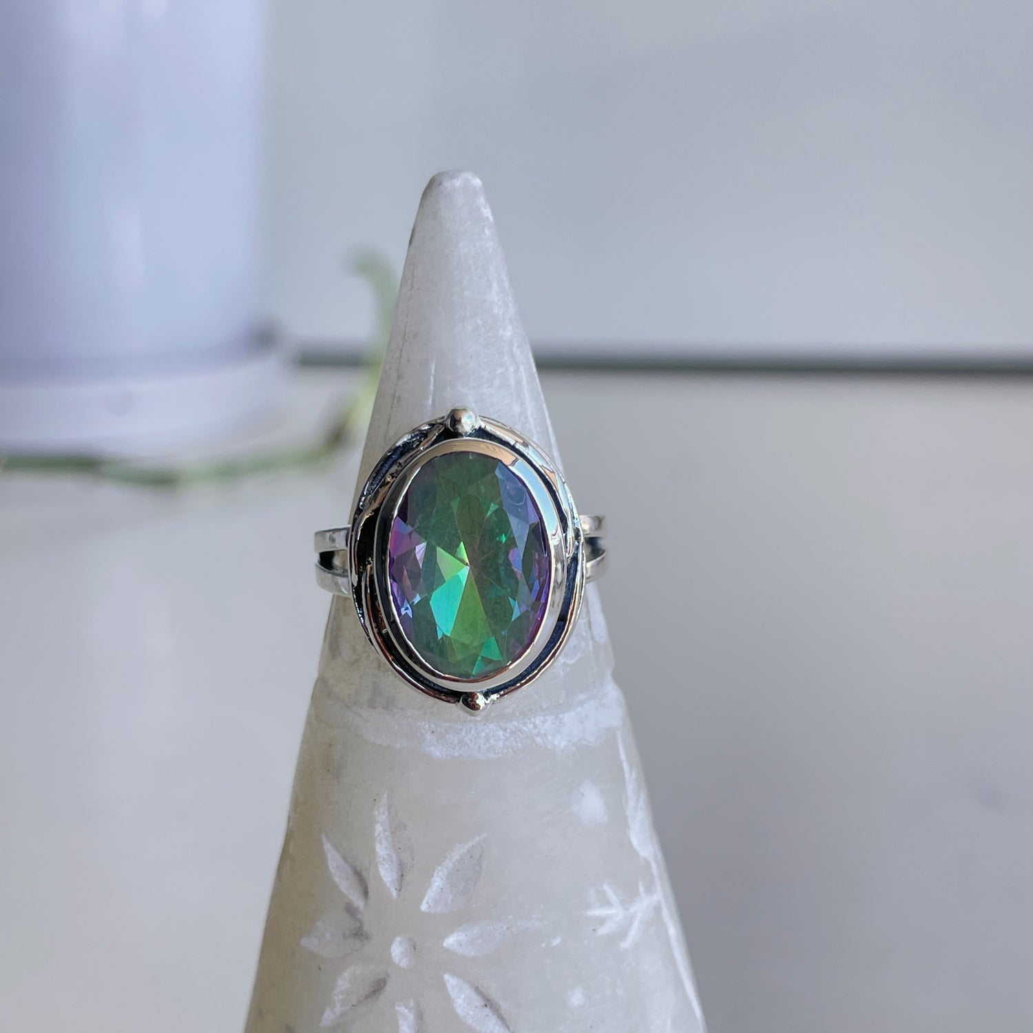 Mystic Topaz Oval Ring