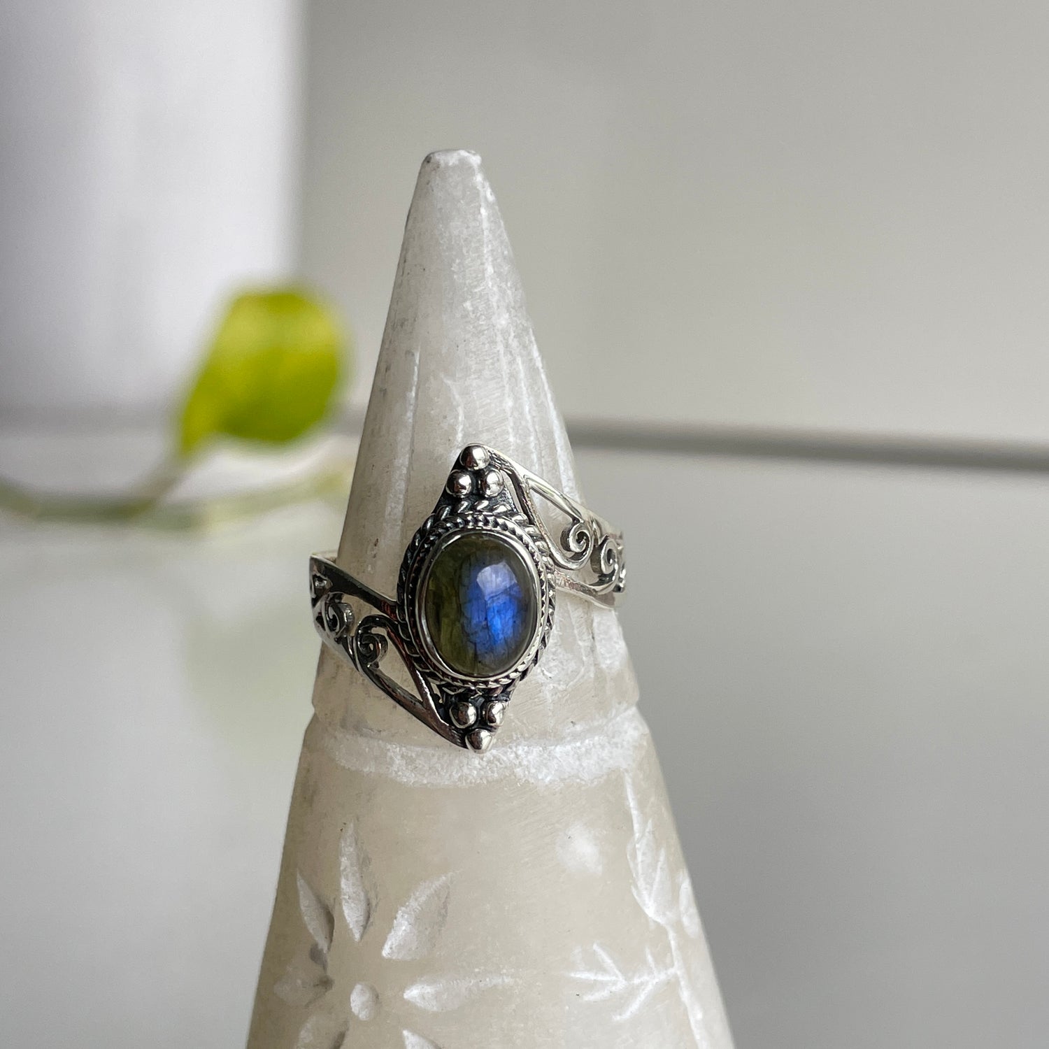 Labradorite Oval Ring