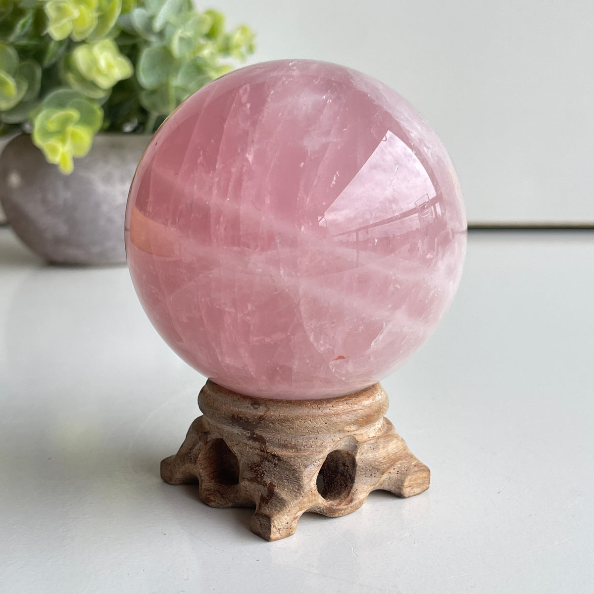 Rose Quartz Sphere 6.8cm