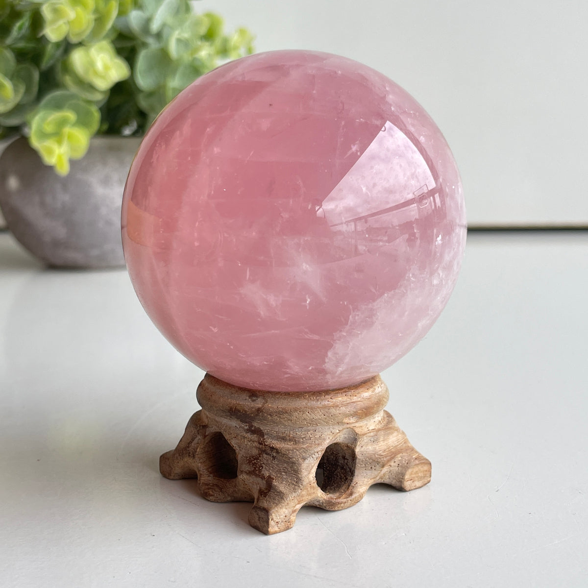 Rose Quartz Sphere 6.8cm