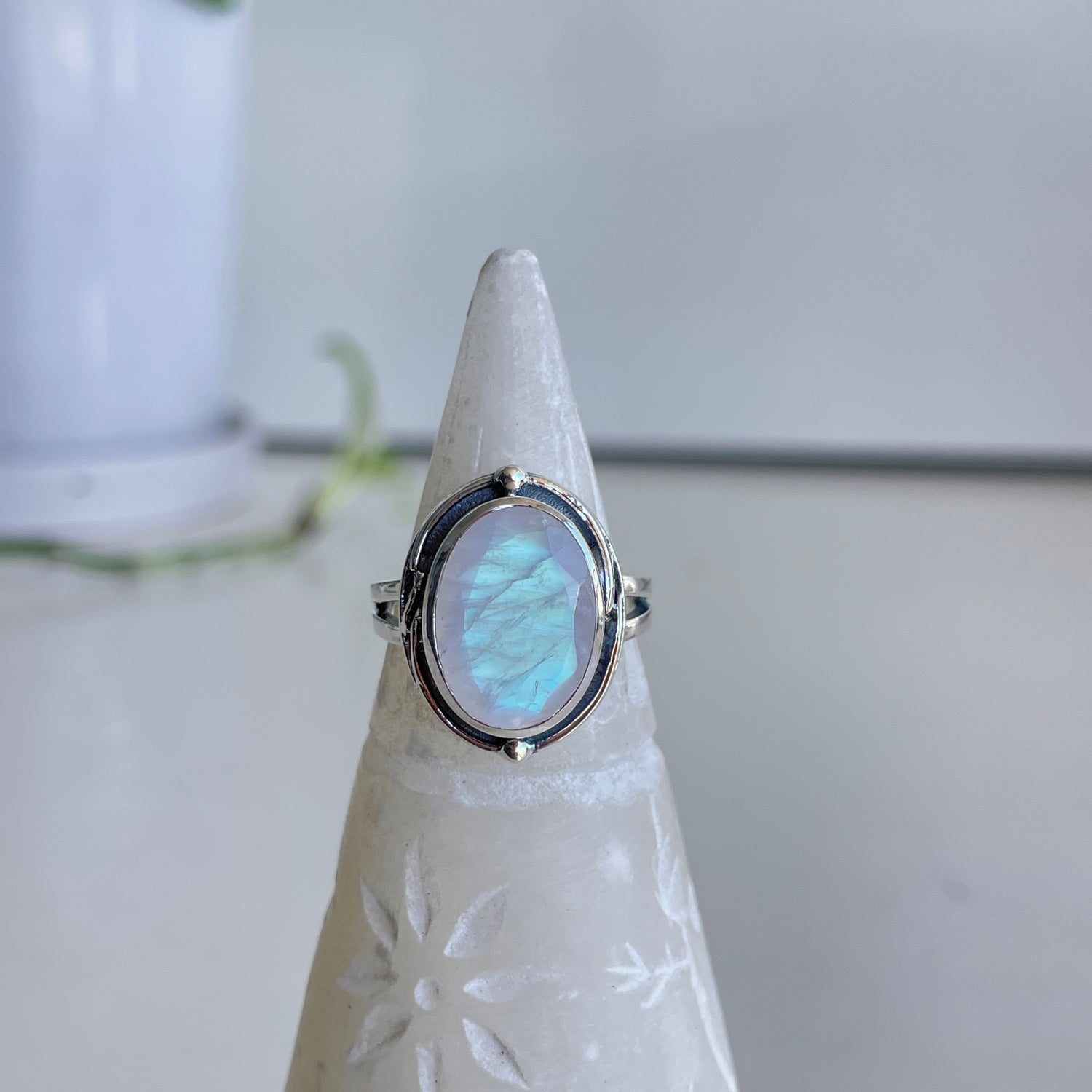 Moonstone Oval Ring