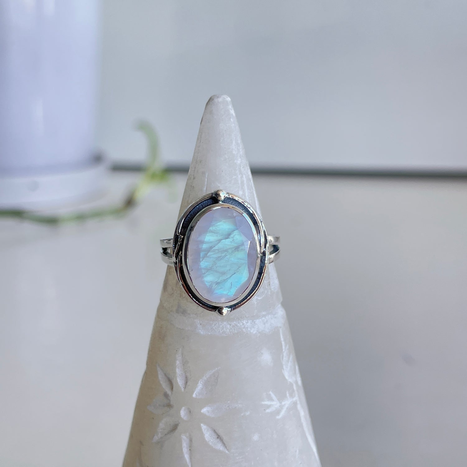 Moonstone Oval Ring