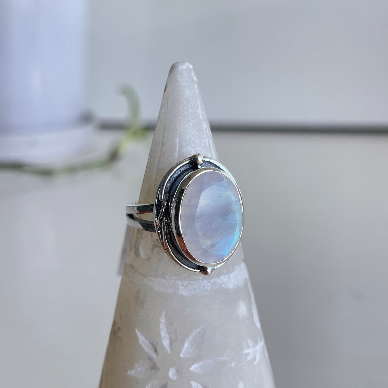 Moonstone Oval Ring