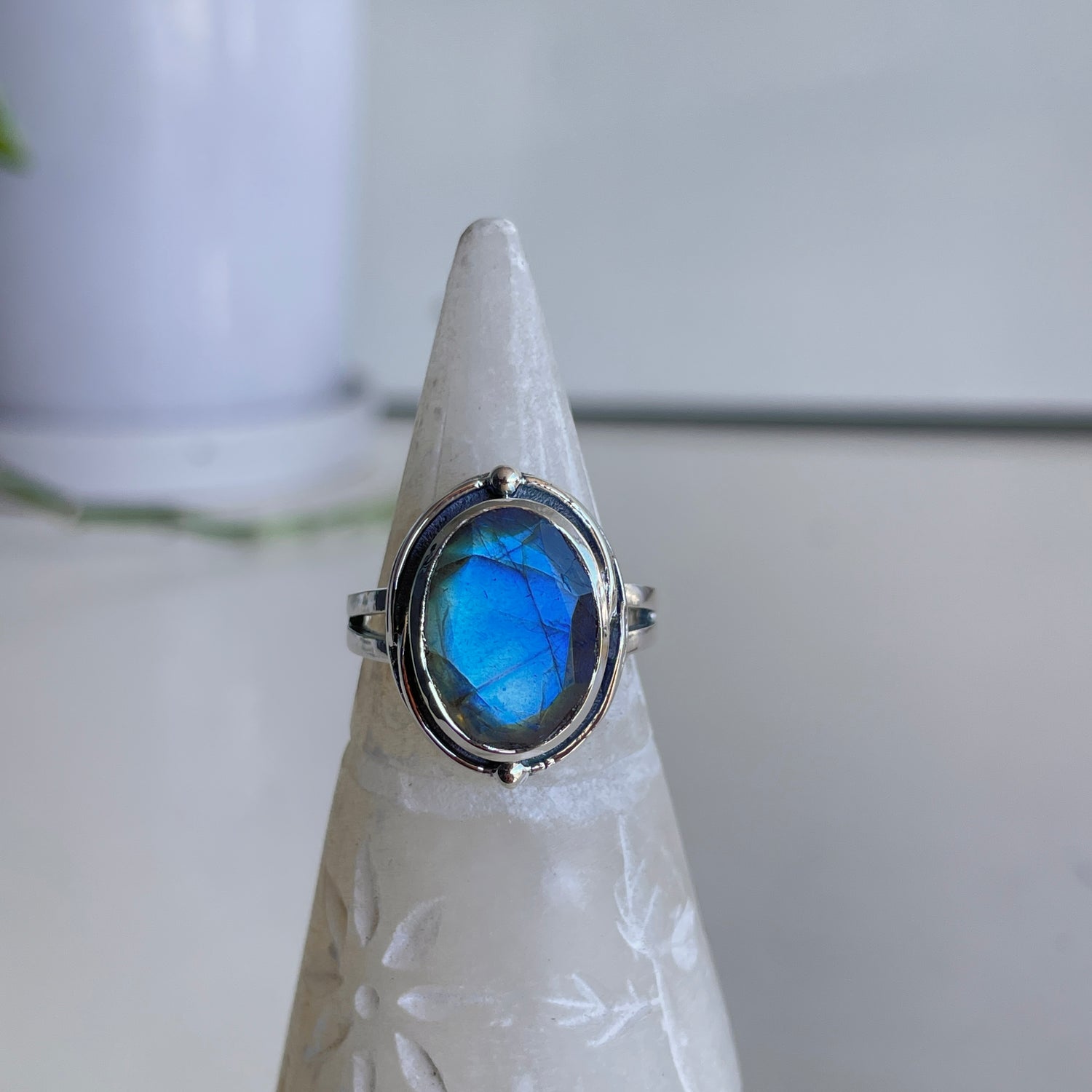 Labradorite Oval Ring
