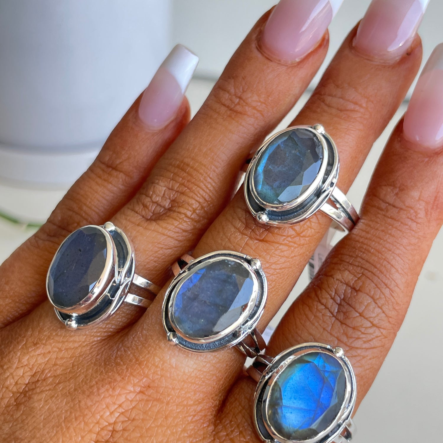 Labradorite Oval Ring