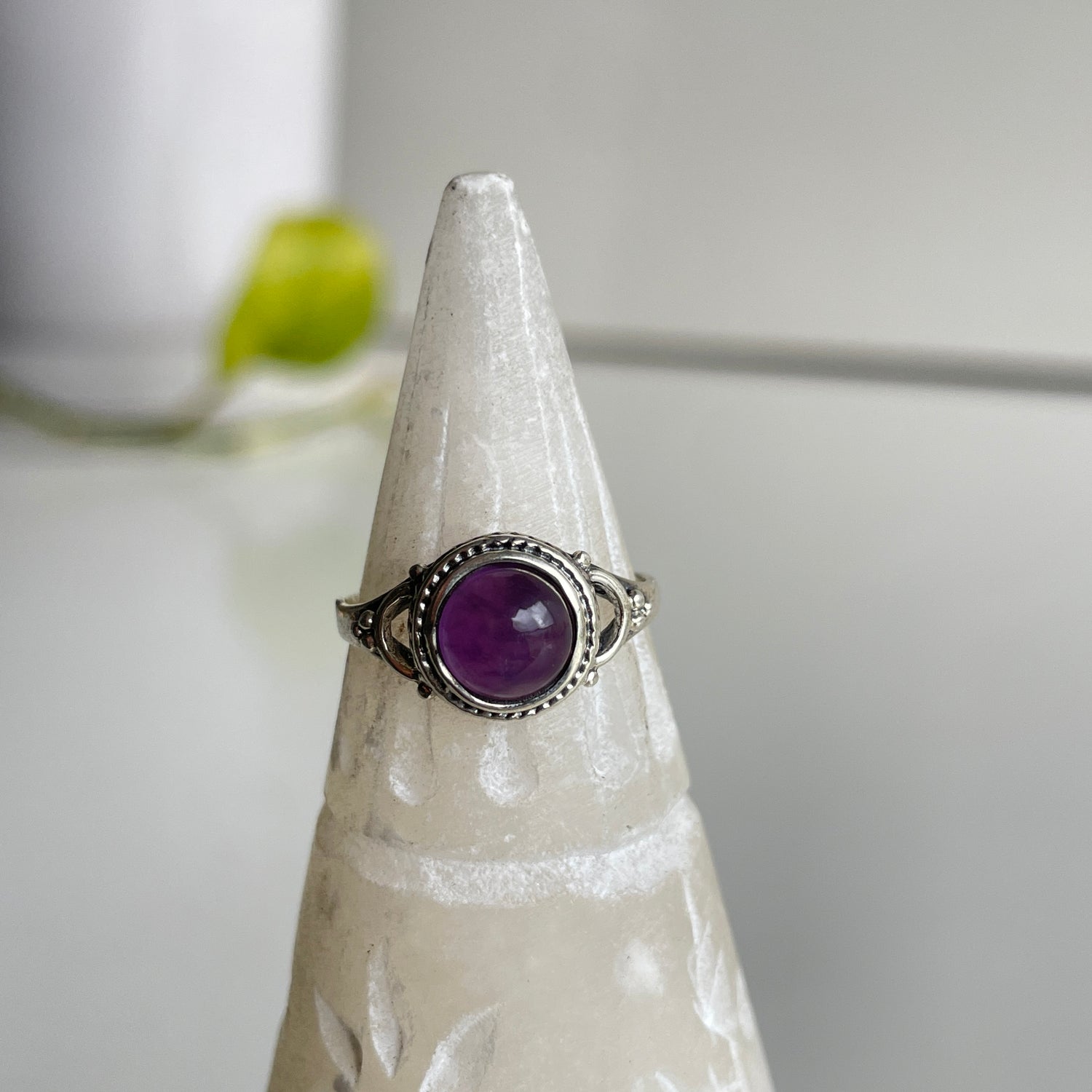Amethyst Round Ring
