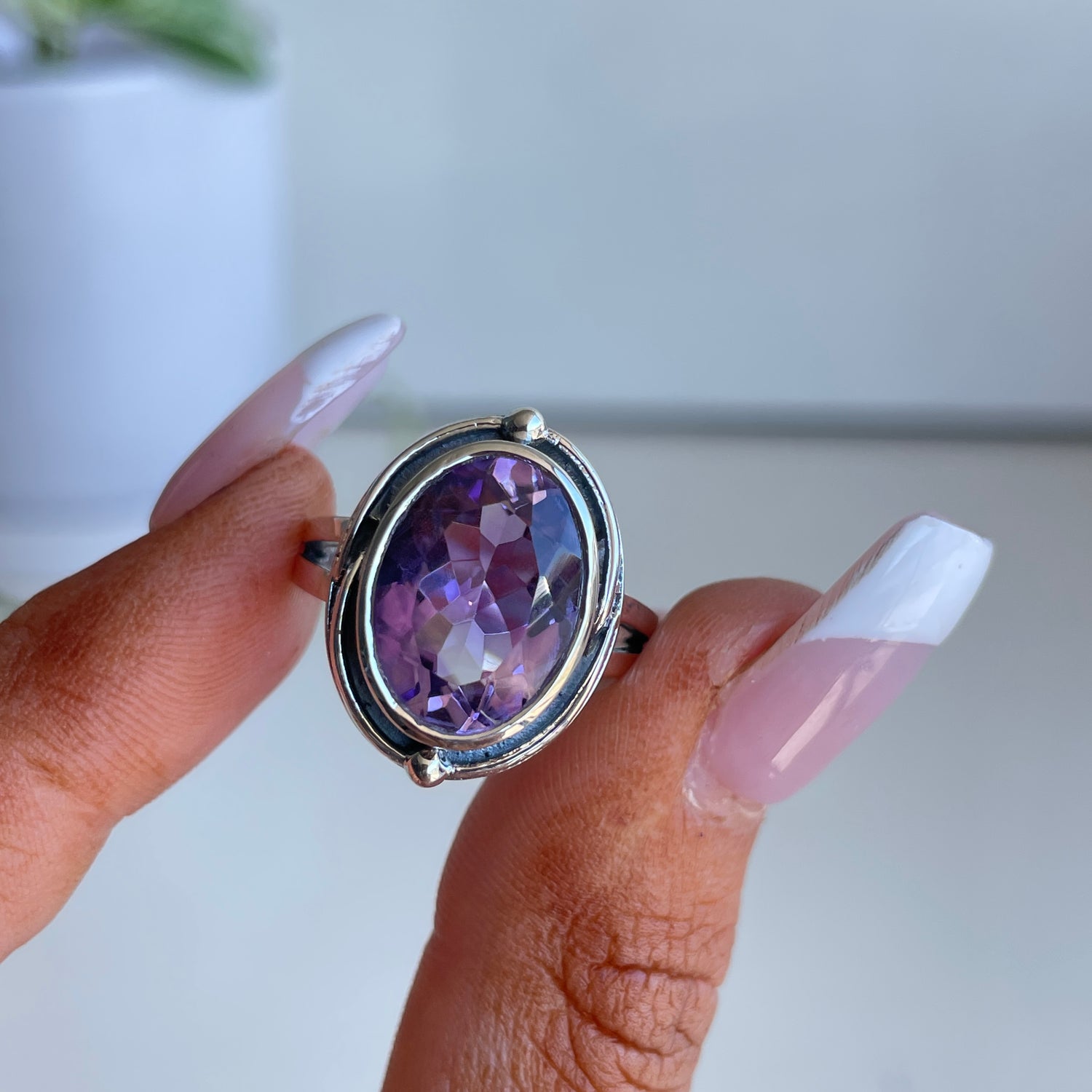 Amethyst Oval Ring