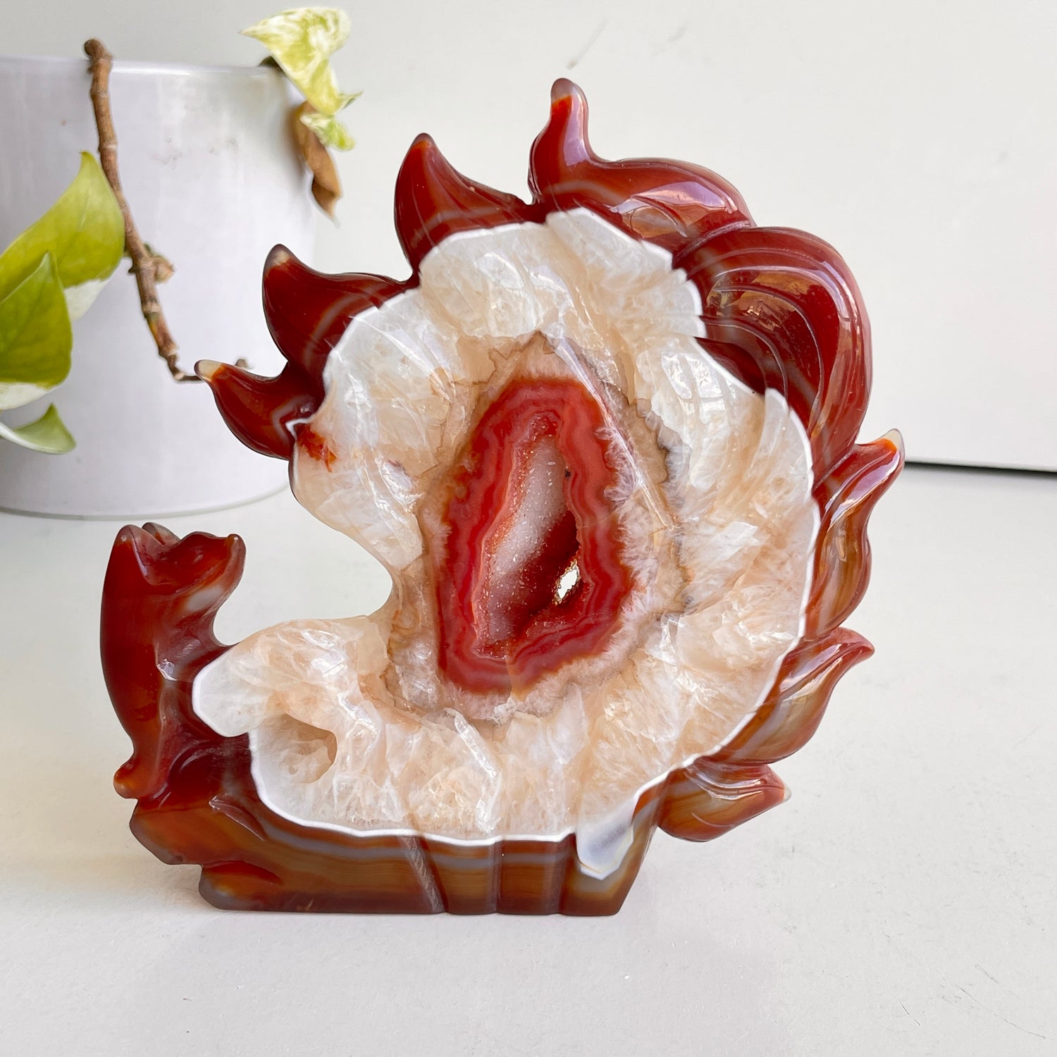 Carnelian Druzy Fox