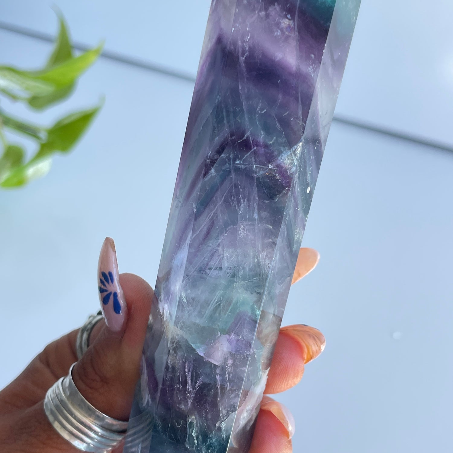 Fluorite Double Terminator 17.6cm