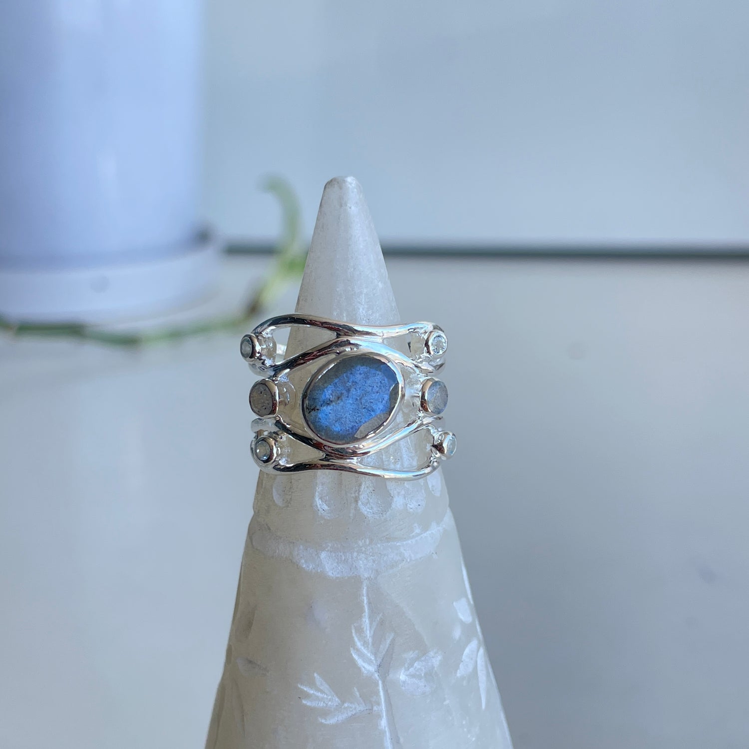 Labradorite Oval Ring
