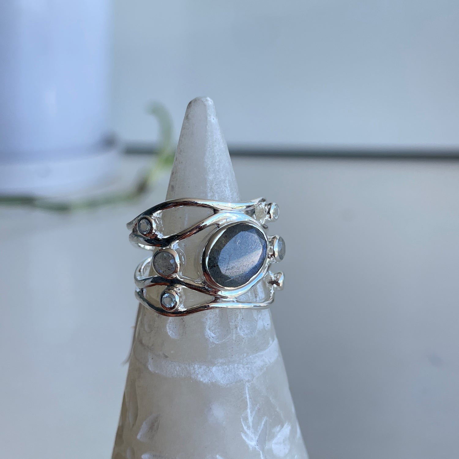 Labradorite Oval Ring