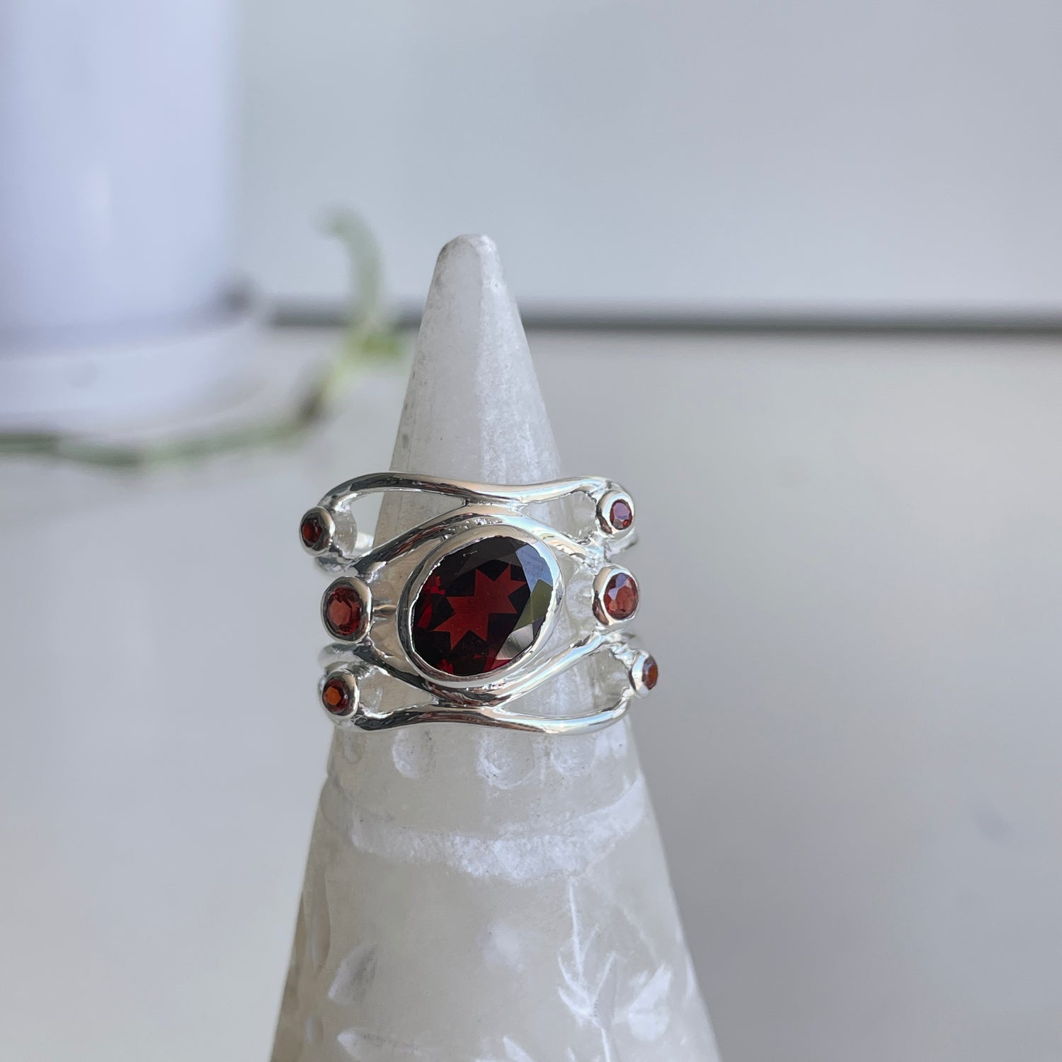 Garnet Oval Ring