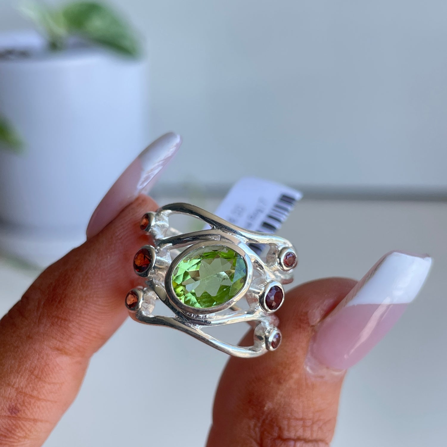 Peridot Oval Ring