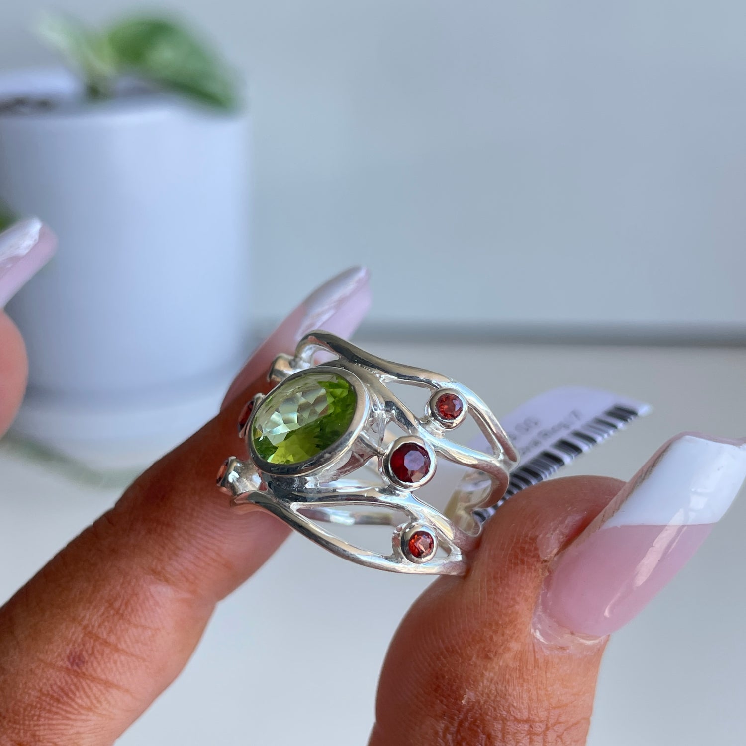 Peridot Oval Ring