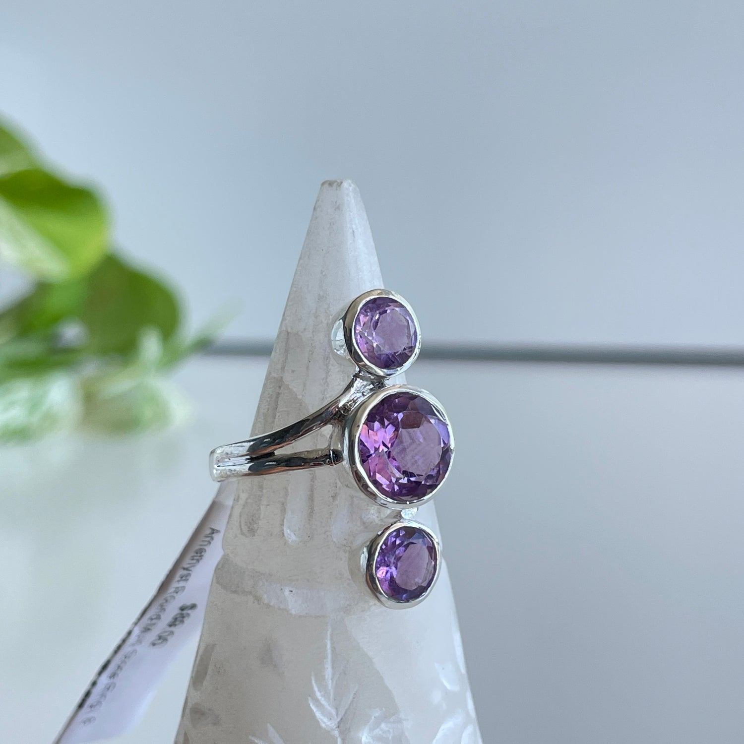 Amethyst Round Multi Stone Ring