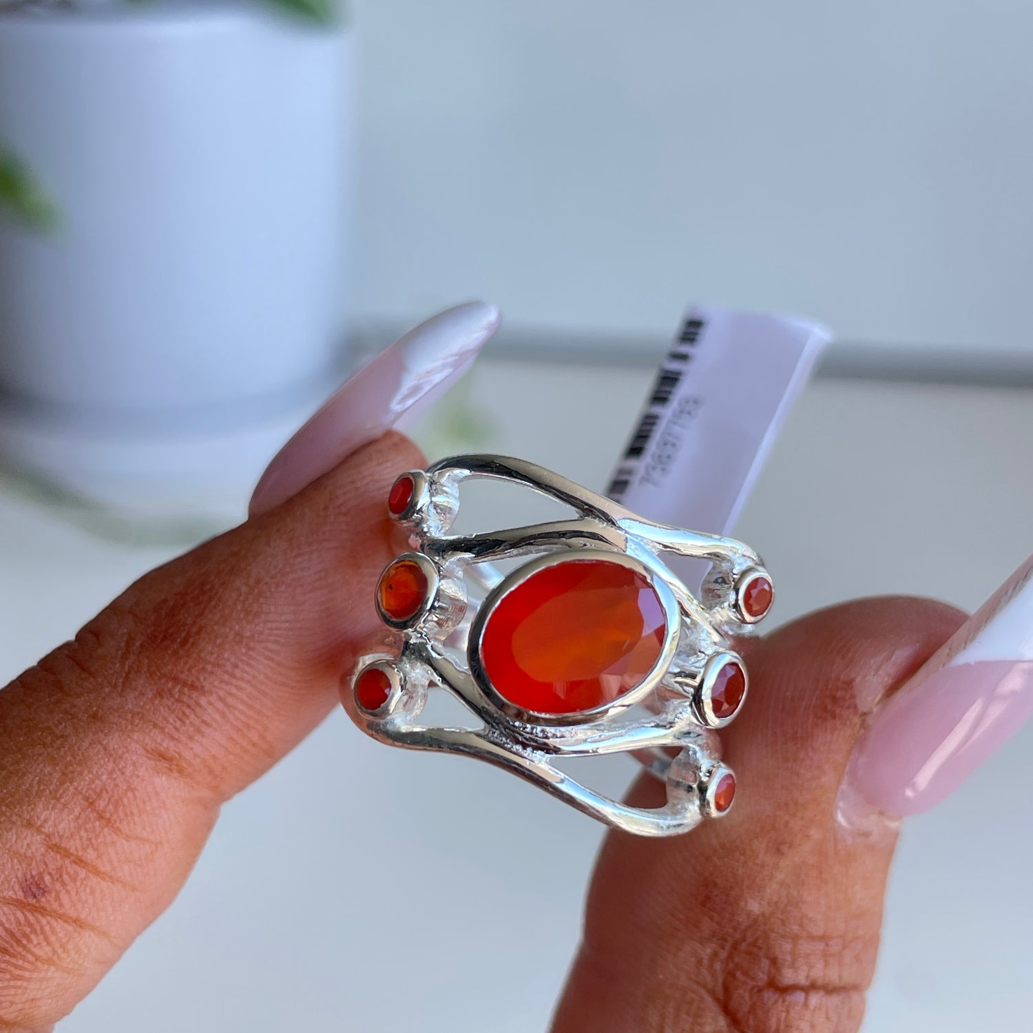 Carnelian Oval Ring Sz8
