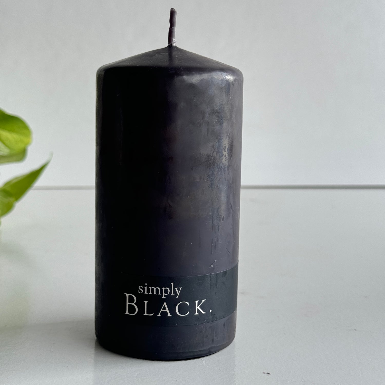 Simply Black Pillar Candle