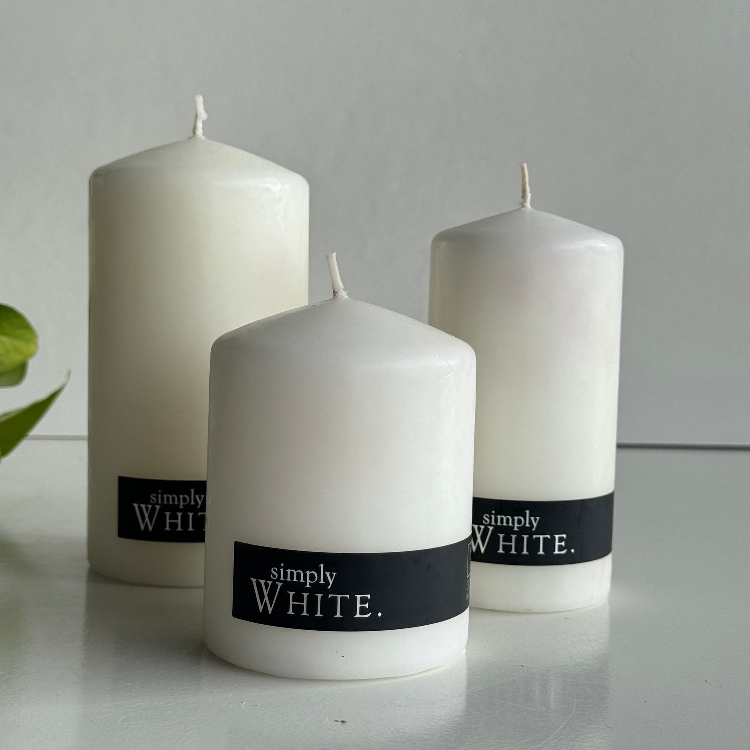 Simply White Pillar Candle