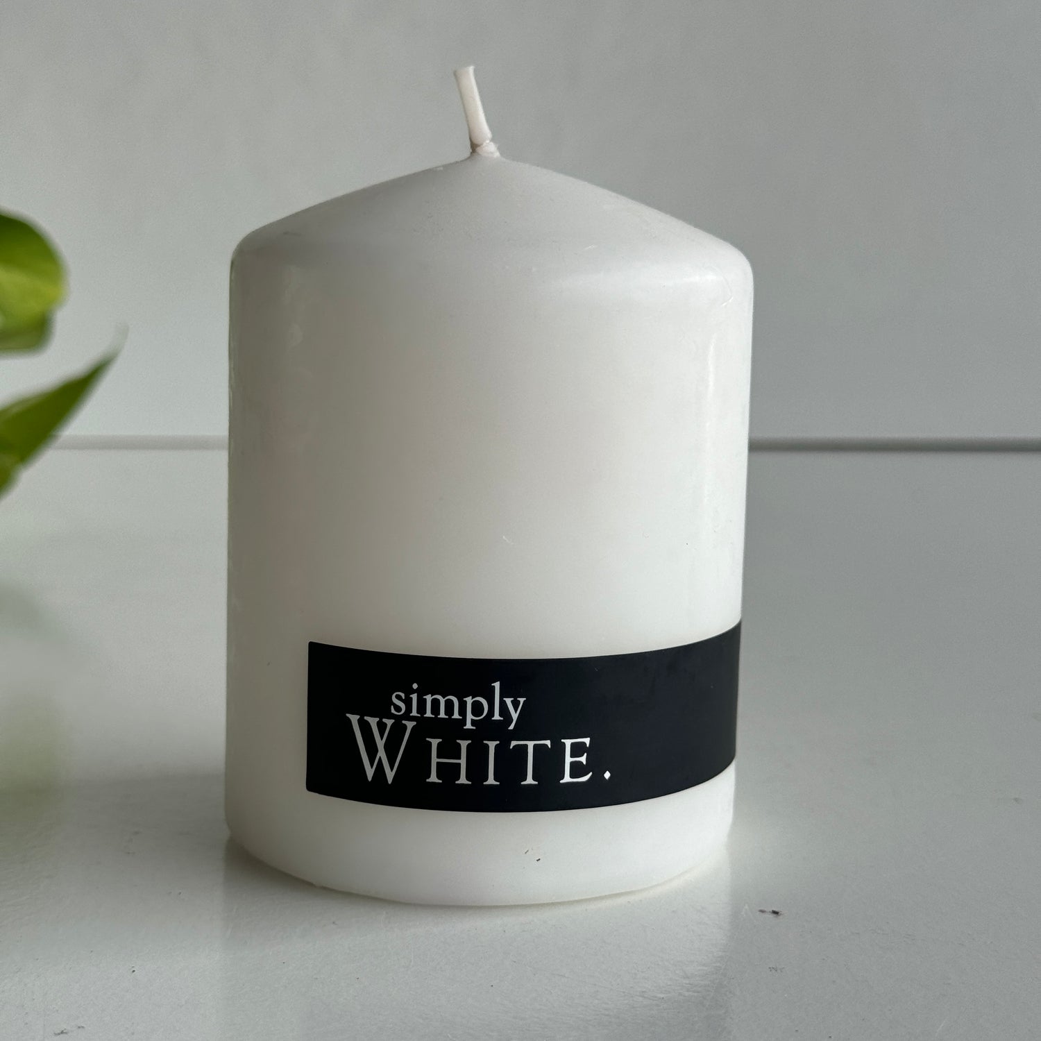 Simply White Pillar Candle