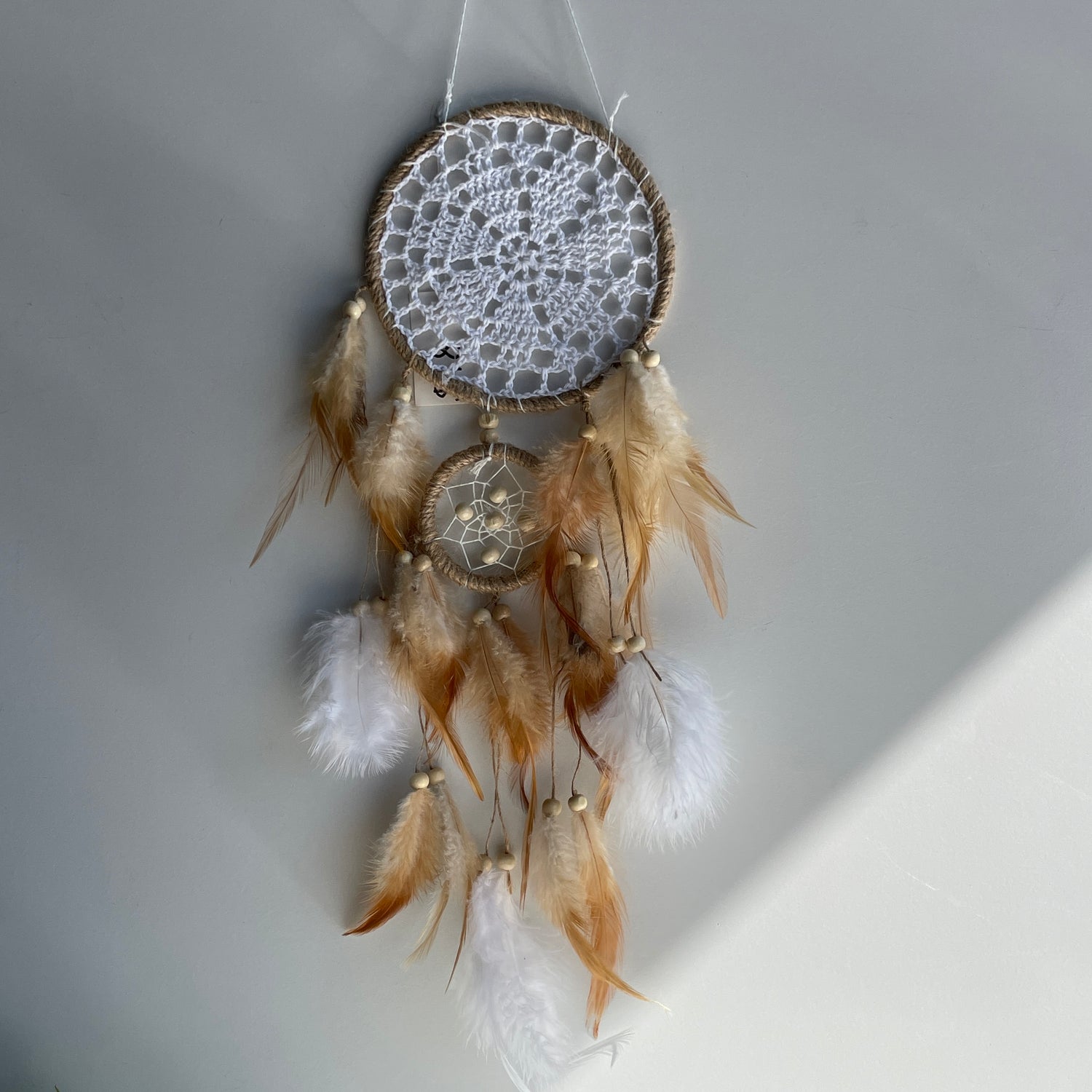 Natural Dreamcatcher 2 Rings 15cm