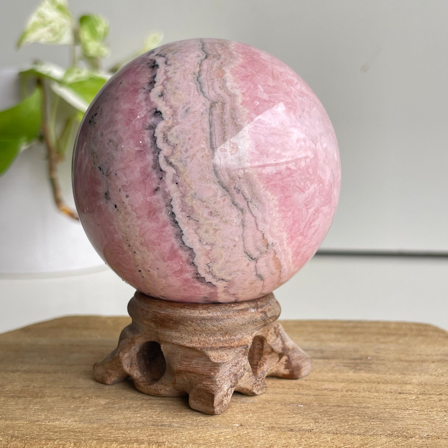 Rhodochrosite Sphere 6.8cm