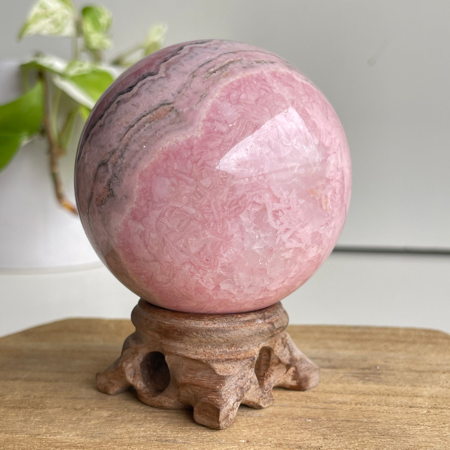 Rhodochrosite Sphere 6.8cm