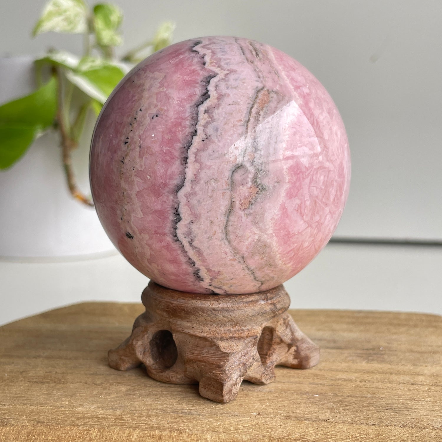 Rhodochrosite Sphere 6.8cm